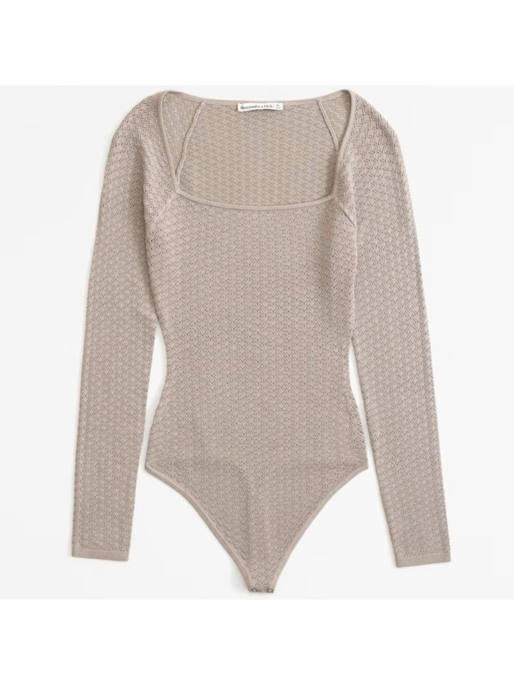 Abercrombie Pointelle Squareneck Knit Bodysuit